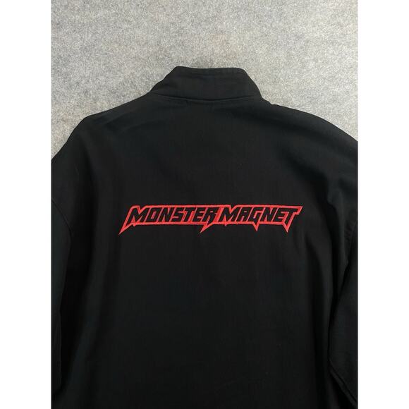 VTG monster magnet jacket mens large black Power Trip Detroit made rare 2001 - Picture 7 of 11